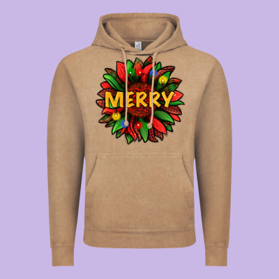 Merry Christmas With Light Sunflower Bbs Vintage Hoodie Designed By Bundleandbundleshop