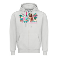 Dove Grey medical assistant coffee cup Zipper Hoodie - AdoDesignShop