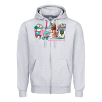 Heather Grey medical assistant coffee cup Zipper Hoodie - AdoDesignShop