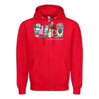 Red medical assistant coffee cup Zipper Hoodie - AdoDesignShop