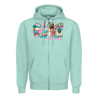 Seafoam medical assistant coffee cup Zipper Hoodie - AdoDesignShop
