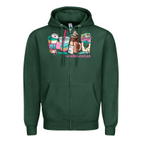 Sports Green medical assistant coffee cup Zipper Hoodie - AdoDesignShop
