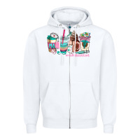 White medical assistant coffee cup Zipper Hoodie - AdoDesignShop