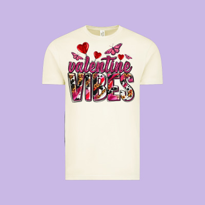 Valentine Vibes Olivia Vintage Tee Designed By Oliviacreatesart