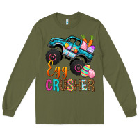 Army Green Egg Crusher Long Sleeve Tee - BundleAndBundleShop