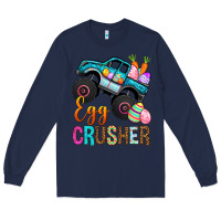 Navy Egg Crusher Long Sleeve Tee - BundleAndBundleShop