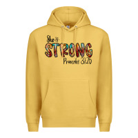 Antique Gold she is strong provebs Premium Hoodie - CowhideDigitalArt