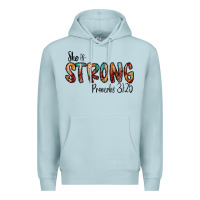 Blue Mist she is strong provebs Premium Hoodie - CowhideDigitalArt