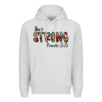 Dove Grey she is strong provebs Premium Hoodie - CowhideDigitalArt