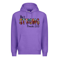 Purple she is strong provebs Premium Hoodie - CowhideDigitalArt