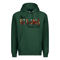 Sports Green she is strong provebs Premium Hoodie - CowhideDigitalArt