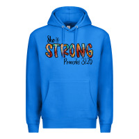True Royal she is strong provebs Premium Hoodie - CowhideDigitalArt