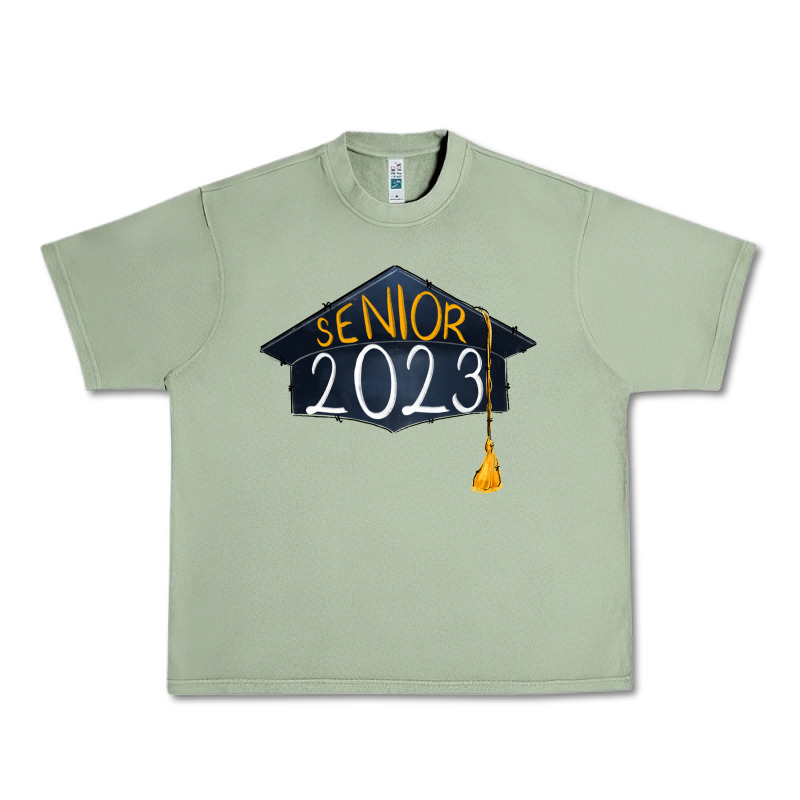 Senior 2023 Graduation Png Sublimation Design Down Urban Heavy Tee by RanaPortraitStore | Teevron
