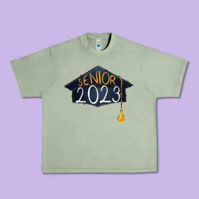 Senior 2023 Graduation Png Sublimation Design Down Urban Heavy Tee Designed By Ranaportraitstore