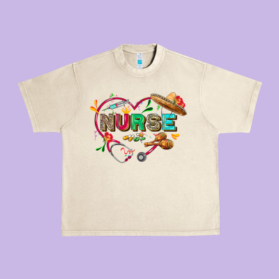 Cinco De Mayo Nurse Urban Heavy Tee Designed By Fadigitalartstudio