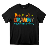 Black customized this grammy loves her little pumpkins Heavy Core Tee - texasbilliewilder