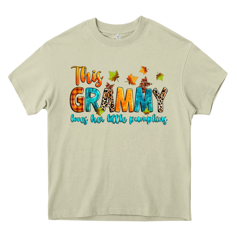 Customized This Grammy Loves Her Little Pumpkins Heavy Core Tee by texasbilliewilder | Teevron