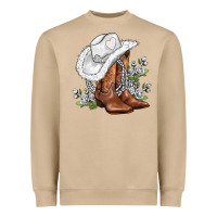 Mushroom white  cowgirl  and roses Heavyweight Sweatshirt - AdoDesignShop