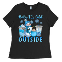 Black baby it's cold outside Ladies Tee - CowGirlArtShop