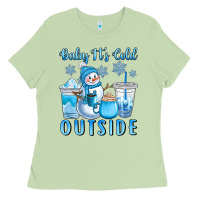 Matcha baby it's cold outside Ladies Tee - CowGirlArtShop