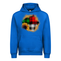 Cobalt sunflower christmas patch3 Urban Hoodie - JahusDesignShop