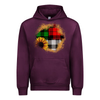 Mauve Wine sunflower christmas patch3 Urban Hoodie - JahusDesignShop