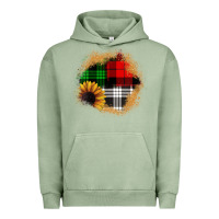 Pigment Oil Green sunflower christmas patch3 Urban Hoodie - JahusDesignShop