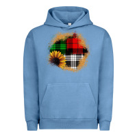 Pigment Pebble Blue sunflower christmas patch3 Urban Hoodie - JahusDesignShop