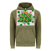 Vintage Olive lucky charm st patricks day Vintage Hoodie - FaDigitalArtStudio