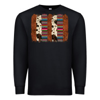 Black serape cowhide  brushstroke Premium Sweatshirt - AdoDesignShop