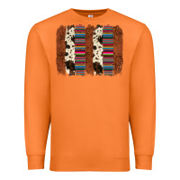 Carrot serape cowhide  brushstroke Premium Sweatshirt - AdoDesignShop