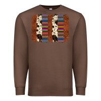 Chestnut serape cowhide  brushstroke Premium Sweatshirt - AdoDesignShop