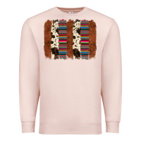 Pale Pink serape cowhide  brushstroke Premium Sweatshirt - AdoDesignShop