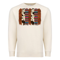 Sandshell serape cowhide  brushstroke Premium Sweatshirt - AdoDesignShop