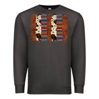 Smoke serape cowhide  brushstroke Premium Sweatshirt - AdoDesignShop