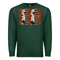 Sports Green serape cowhide  brushstroke Premium Sweatshirt - AdoDesignShop