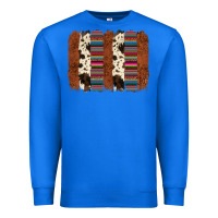 True Royal serape cowhide  brushstroke Premium Sweatshirt - AdoDesignShop