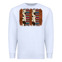 White serape cowhide  brushstroke Premium Sweatshirt - AdoDesignShop
