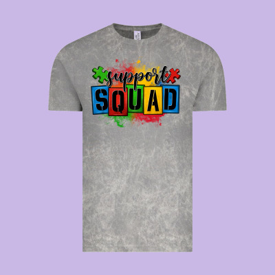 Autism Support Squad Vintage Tee Designed By Oliviacreatesart