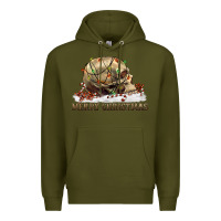 Merry Christmas Skull Premium Hoodie | Teevron