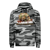 Slate Camo Merry christmas skull Premium Hoodie - RanaPortraitStore