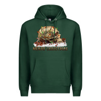 Sports Green Merry christmas skull Premium Hoodie - RanaPortraitStore
