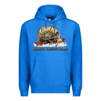 True Royal Merry christmas skull Premium Hoodie - RanaPortraitStore