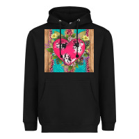 Black v.d cow and heart Heavyweight Hoodie - AdoDesignShop