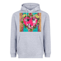Heather Grey v.d cow and heart Heavyweight Hoodie - AdoDesignShop