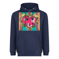 Navy v.d cow and heart Heavyweight Hoodie - AdoDesignShop
