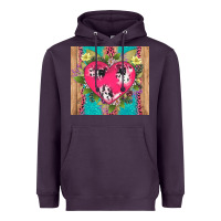 Plum v.d cow and heart Heavyweight Hoodie - AdoDesignShop