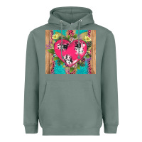 Sage v.d cow and heart Heavyweight Hoodie - AdoDesignShop
