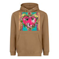 Toasted Coconut v.d cow and heart Heavyweight Hoodie - AdoDesignShop