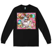 Black Easter Bunny And Egg With Leopard Pattern Tumbler Long Sleeve Tee - BundleAndBundleShop